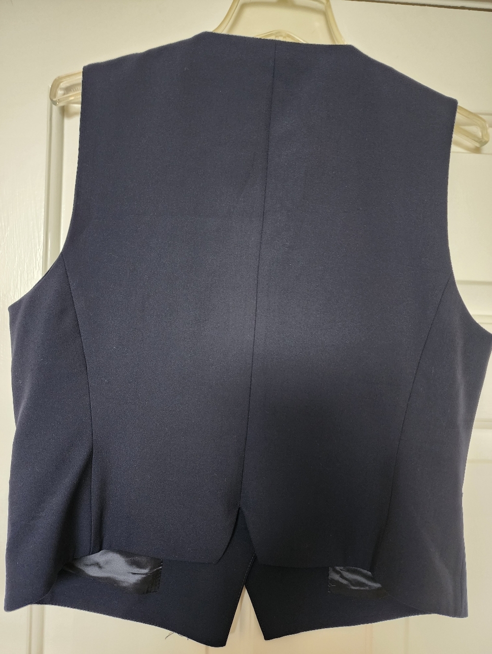 ZARA Navy Tailored Vest - Picture 6 of 9